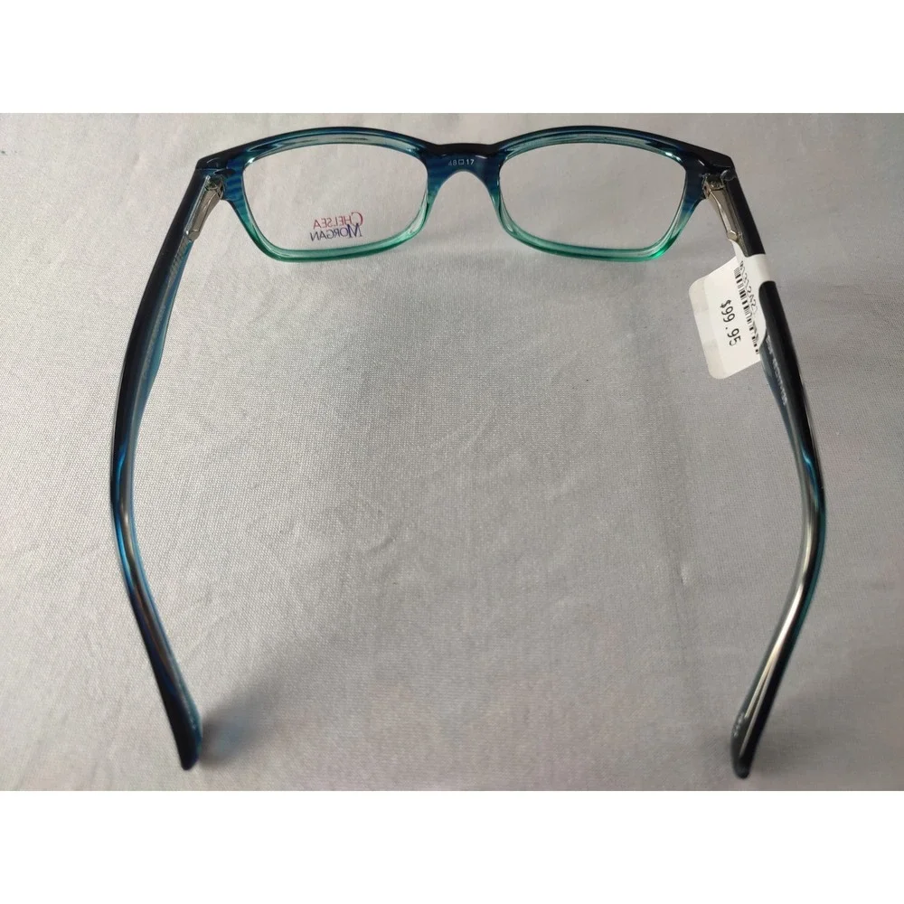 Chelsea Morgan CMM 6001 Blue Teal Kids‎ Rectangular Eyeglass Frames 48-17-135